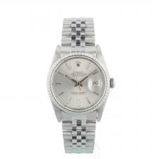 Gents Rolex Datejust 16220 Steel case with Silver dial