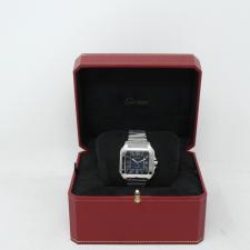 Gents Cartier Santos WSSA0030 Steel case with Blue dial