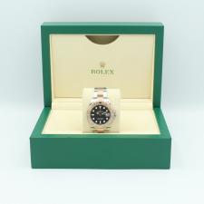 Gents Rolex Yacht-Master 37 268621 18ct Rose Gold Stainless Steel case with Black dial