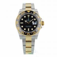 Gents Rolex GMT Master II 116713LN 18ct Yellow Gold   Stainless Steel case with Black dial