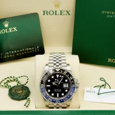 Gents Rolex GMT Master II 126710BLNR Stainless Steel case with Black dial