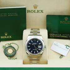 Gents Rolex Datejust 41 126300 Stainless Steel case with Blue dial