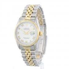 Gents Rolex Datejust 16233 18ct Yellow Gold   Stainless Steel case with White dial