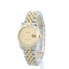 Ladies Rolex DateJust 31 178273 18ct Yellow Gold Stainless Steel case with Gilt Diamond dial