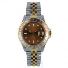 Gents Rolex GMT Master II 16713 18ct Yellow Gold   Stainless Steel case with Brown dial