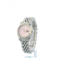Ladies Rolex Datejust 179174 Steel case with Pink Diamond dial