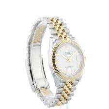 Gents Rolex Datejust 126233 18ct Yellow Gold Stainless Steel case with White dial