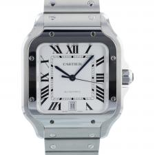 Gents Cartier Santos XL WSSA0018 Steel case with White dial