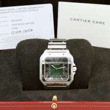 Gents Cartier Santos WSSA0062 Steel case with Green dial