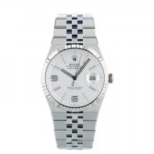 Gents Rolex Land Dweller 40 127334 Steel case with Honeycomb motif dial