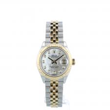 Ladies Rolex DateJust 28 279173 18ct Yellow Gold Stainless Steel case with MOP Diamond dial