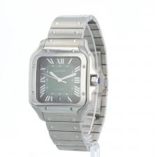 Gents Cartier Santos WSSA0062 Steel case with Green dial