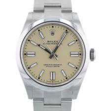 Gents Rolex Oyster Perpetual 41 134300 Stainless Steel case with Beige dial