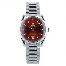 Gents Omega Aqua Terra 22010382013003 Stainless Steel case with Red dial