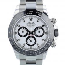 Gents Rolex Daytona 116500LN Stainless Steel case with White dial