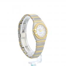 Ladies Omega Constellation 13897500 18ct Yellow Gold   Stainless Steel case with White MOP Diamond dial
