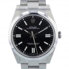 Gents Rolex Oyster Perpetual 41 124300 Stainless Steel case with Black dial