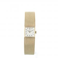 Ladies Omega Dress   9 CT case with Silver dial