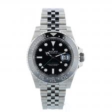 Gents Rolex GMT Master II 126710GRNR Stainless Steel case with Black dial