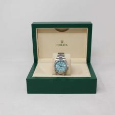Gents Rolex Oyster Perpetual 36 126000 Steel case with Turquoise Blue dial
