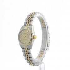 Ladies Rolex Datejust 69173 18ct Yellow Gold   Stainless Steel case with Champagne Diamond Set dial