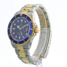 Gents Rolex Submariner Date 16613 18ct Yellow Gold   Stainless Steel case with Blue dial