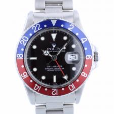 Gents Rolex GMT 16750 Stainless Steel case with Black dial