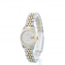 Ladies Rolex Datejust 69173 18ct Yellow Gold Stainless Steel case with Silver dial