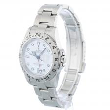 Gents Rolex Explorer II 16570 Steel case with White dial