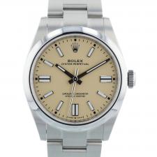Gents Rolex Oyster Perpetual 41 134300 Stainless Steel case with Beige dial