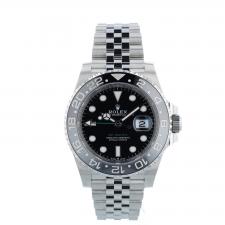 Gents Rolex GMT Master II 126710GRNR Stainless Steel case with Black dial