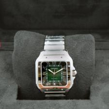 Gents Cartier Santos WSSA0062 Steel case with Green dial
