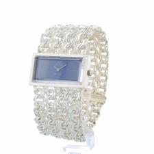 Ladies Omega DeVille  Silver case with Blue dial