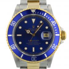 Rolex Submariner Date 16613 18ct Yellow Gold   Stainless Steel case with Blue dial