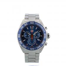 Gents Tag Heuer F1 Chrono CAZ1014 Steel case with Blue dial