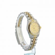 Ladies Rolex DateJust 69173 18ct Yellow Gold Stainless Steel case with Gilt Diamond dial