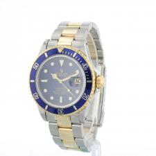 Gents Rolex Submariner Date 16803 18ct Yellow Gold   Stainless Steel case with Blue dial
