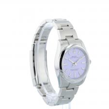 Ladies Rolex Oyster Perpetual 34 124200 Steel case with Lavender dial