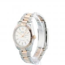 Gents Rolex Oyster Datejust 36 126231 18ct Rose Gold Stainless Steel case with Motif dial