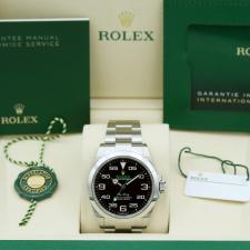 Gents Rolex Air King 126900 Stainless Steel case with Black dial