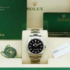 Gents Rolex Explorer 124270 Steel case with Black dial