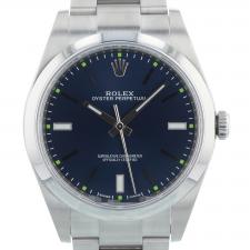 Gents Rolex Oyster Perpetual 39 114300 Steel case with Blue dial