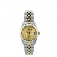 Ladies Rolex Datejust 68273 18ct Yellow Gold Stainless Steel case with Jubilee dial