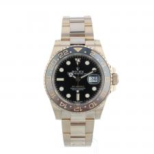 Gents Rolex GMT Master II 126715CHNR 18ct Rose Gold case with Black dial