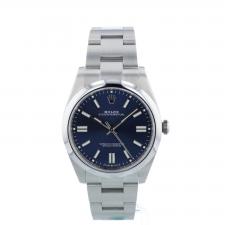 Gents Rolex Oyster Perpetual 41 124300 Stainless Steel case with Blue dial