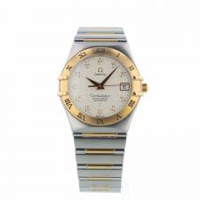Gents Omega Constellation 1304.35.00 18ct Rose Gold   Stainless Steel case with White Diamond Dot  dial