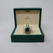 Ladies Rolex DateJust 31 178273 18ct Yellow Gold   Stainless Steel case with Black Diamond Set  dial