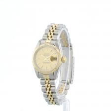Ladies Rolex Datejust 69173 18ct Yellow Gold   Stainless Steel case with Gilt dial