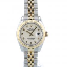 Ladies Rolex Datejust 179173 18ct Yellow Gold   Stainless Steel case with Cream Jubilee dial