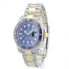 Gents Rolex Submariner Date 116613LB 18ct Yellow Gold   Stainless Steel case with Blue dial